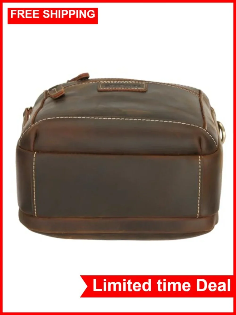 Italian Full Grain Leather Messenger Bag Crossbody Sling Business Shoulder Bag